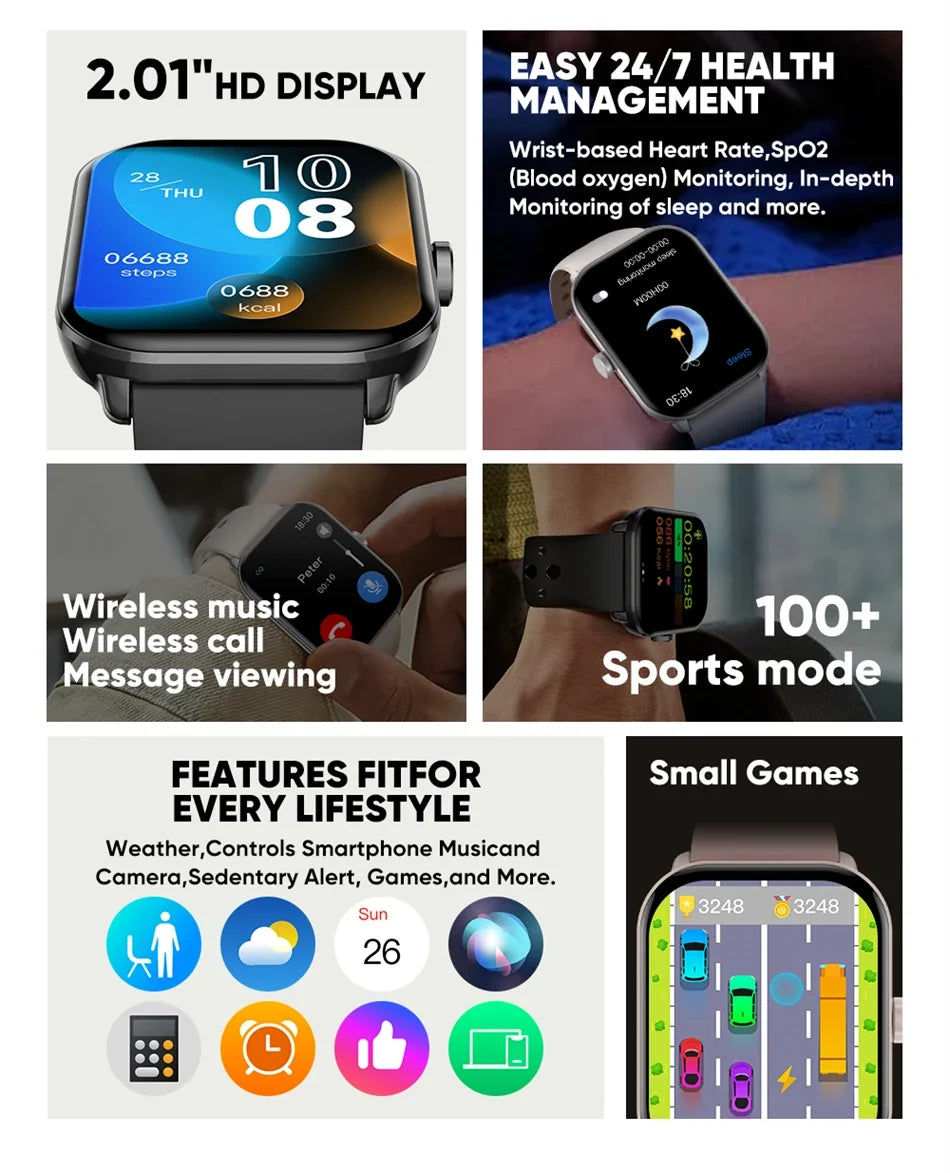 For Xiaomi Watch 5 Global Version Men Women HD AMOLED Display Heart Rate Bluetooth Call GPS Track Waterproof Sports Smart Watch