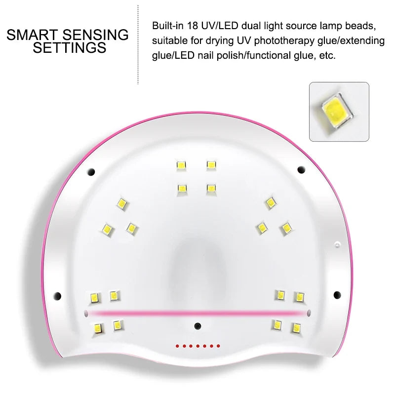 Gel Nail Polish Kit With UV Nail Lamp Electric Nail Drill Machine Soak OFF Gel Nail Kit Base&Top Coat Gel Polish Nail Tool Set